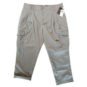 Lauren Ralph Lauren Chino Pants Womens 16 Slim Fit Crop Cargo Stretch Green